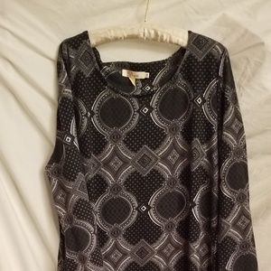 Black and grey tunic